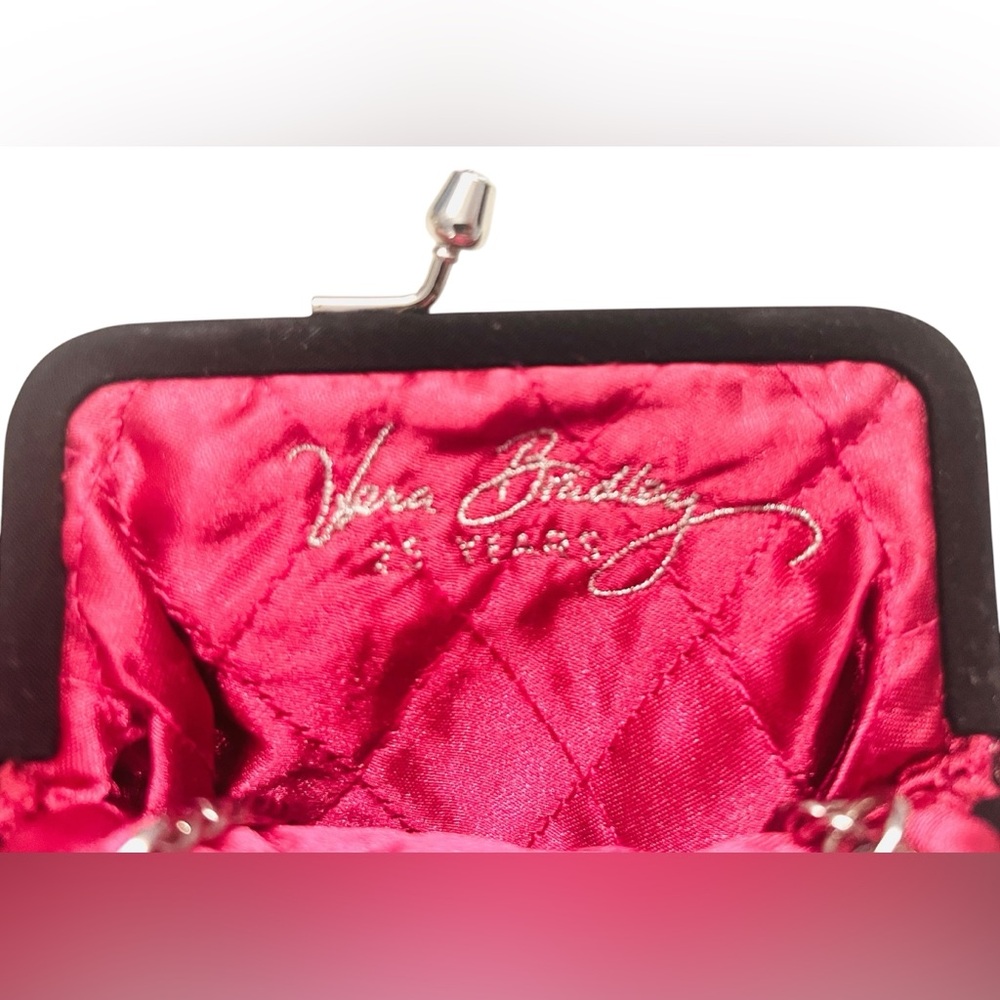 Vera Bradley 25th Anniversary Embroidered Kisslock Frame Bag/Clutch - Picture 5 of 5